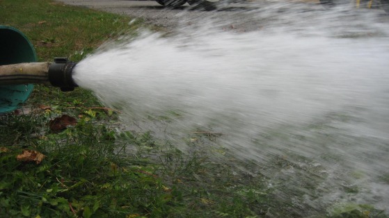 Water Discharge From Hose